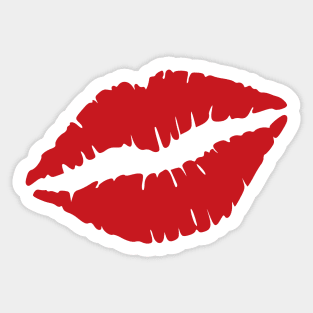 Red Lips Sticker